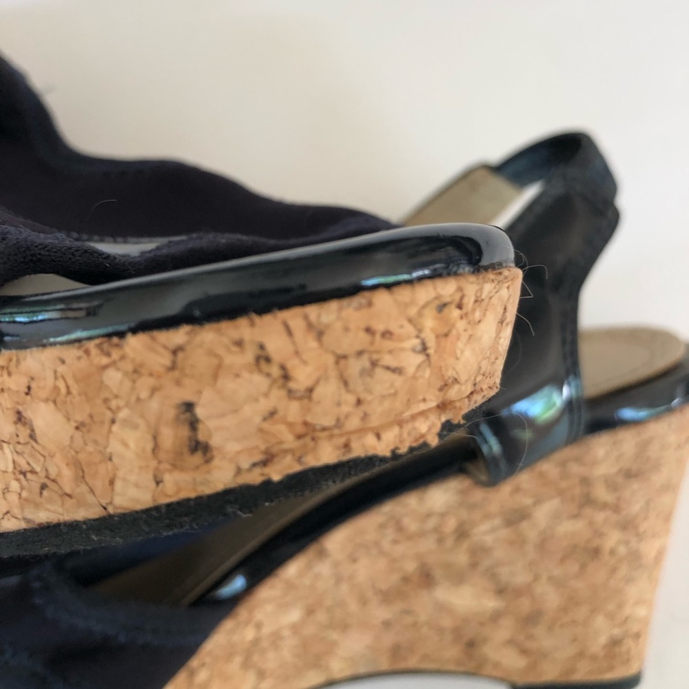 Adrienne Vittadini Cork Wedge Sandals - Picture 4 of 4